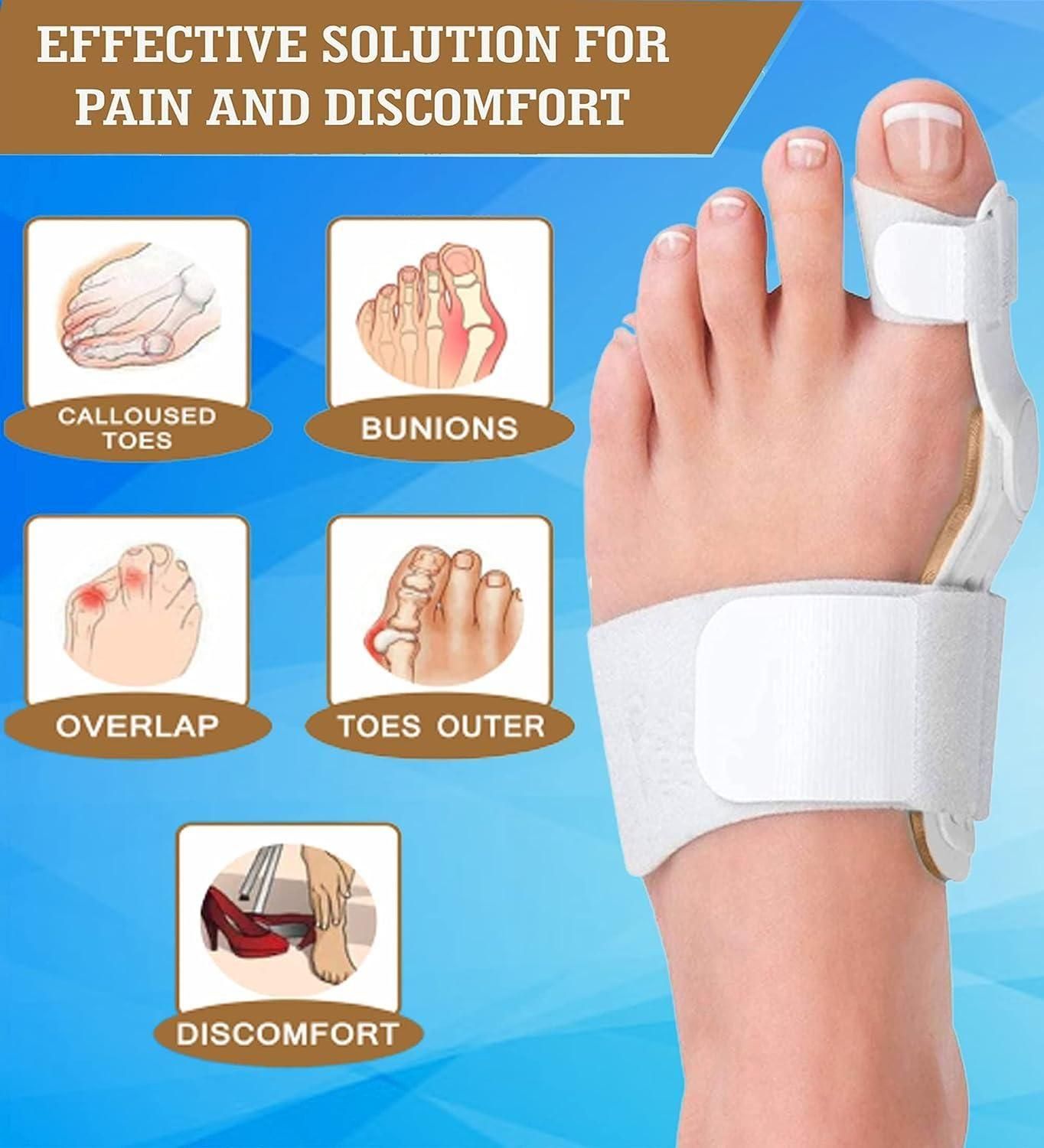 Silicone Toe Separator For Adults Bunion Corrector Splint Kit For Toe - Premium  from Mystical9 - Just Rs 640 /- Shop now at Mystical9.com