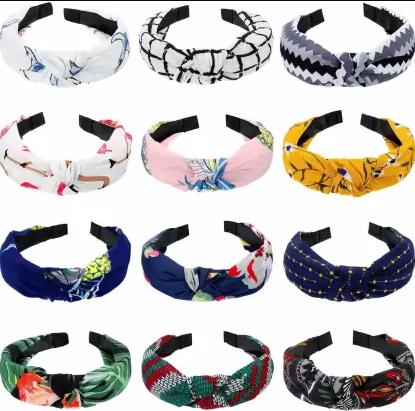 Style Knot Plastic Headband for Girls pack of 12 Hair Band (Random color) Hair Band��(Multicolor) - Premium  from Mystical9 - Just Rs 570 /- Shop now at Mystical9.com