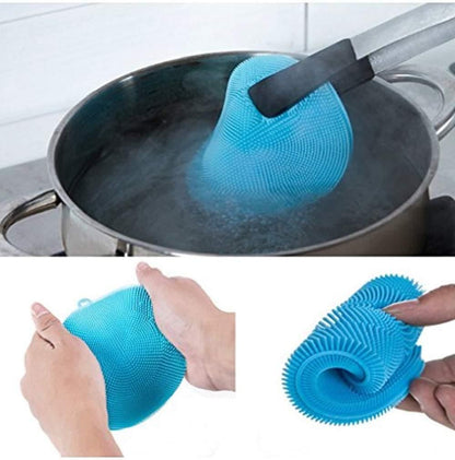 Scrubber- Non Stick Silicone  Dishwashing Scrubber(Pack of 4) - Premium  from Mystical9 - Just Rs 540 /- Shop now at Mystical9.com