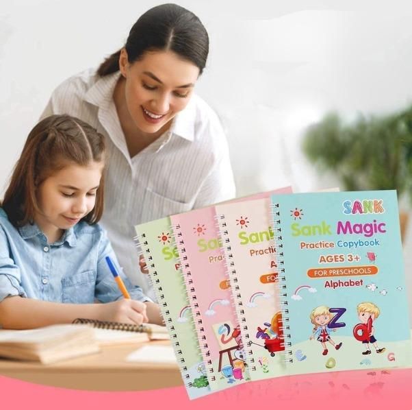 Sank Magic Practice Copybook(Pack of 2) - Premium  from Mystical9 - Just Rs 550 /- Shop now at Mystical9.com