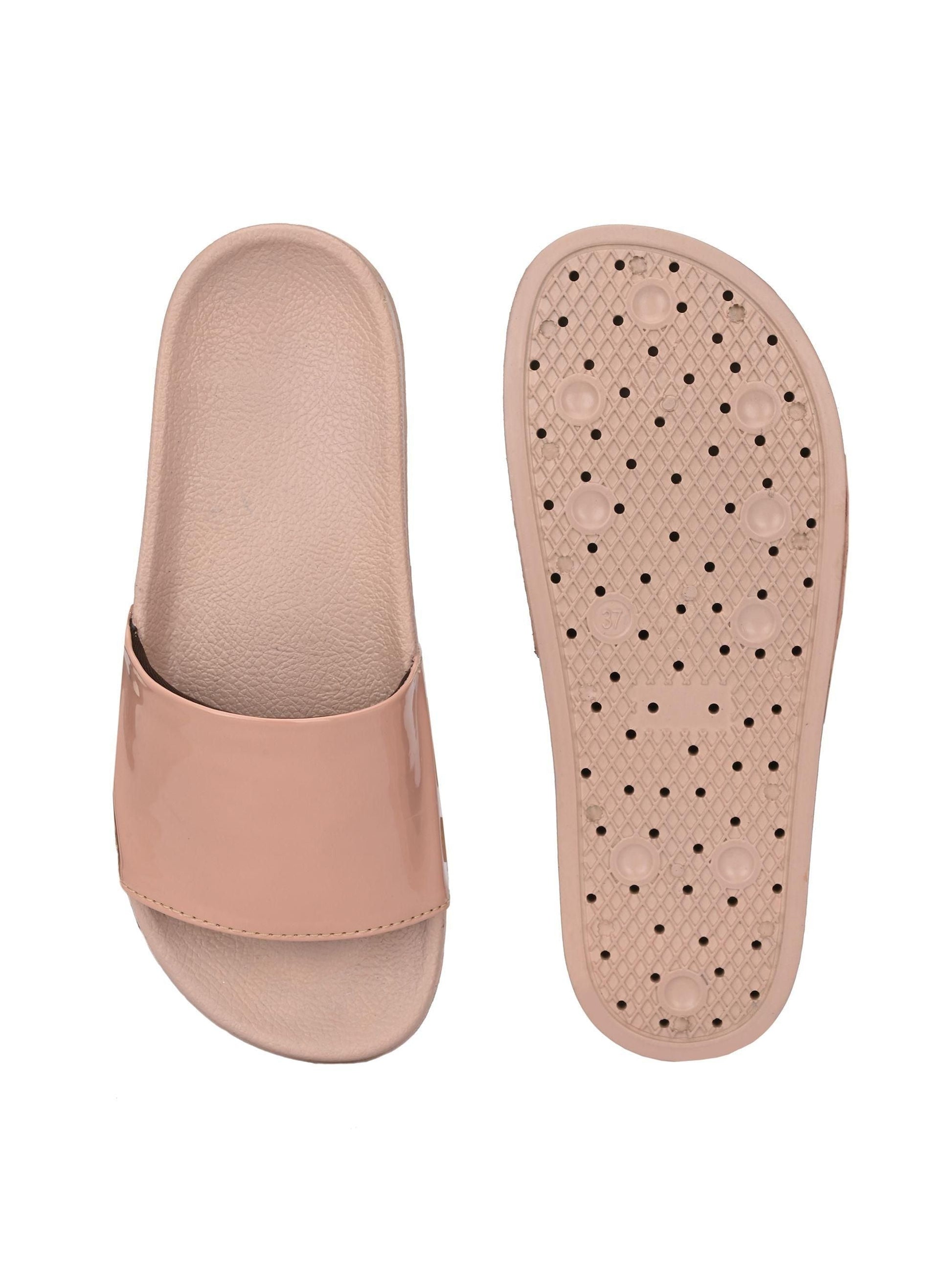 BUCIK Women's Synthetic Leather Slip-On Casual Sliders - Premium  from Mystical9 - Just Rs 811 /- Shop now at Mystical9.com