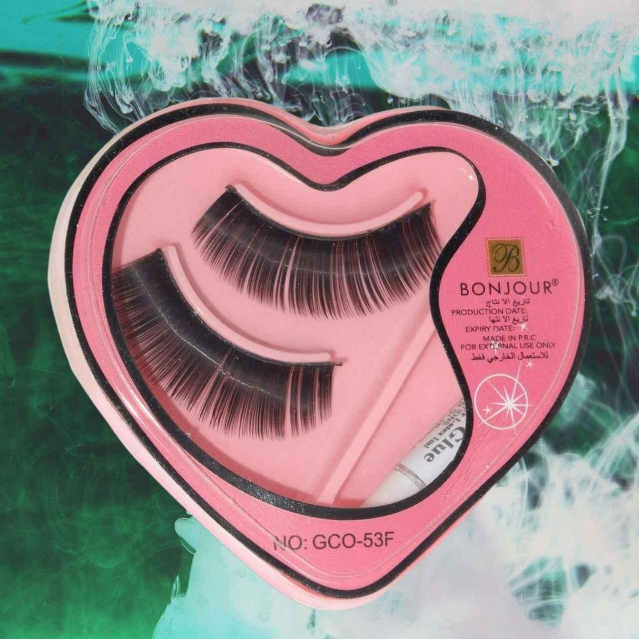 Bonjour 3d Eyelashes With Glue - Premium  from Mystical9 - Just Rs 500 /- Shop now at Mystical9.com