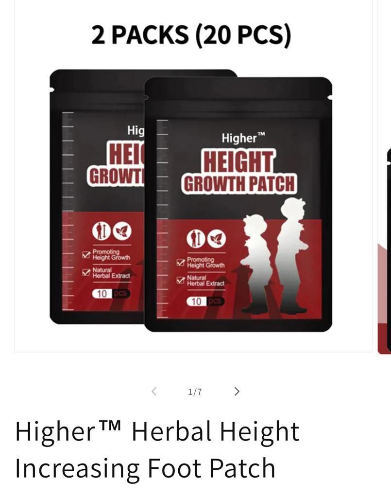 Height Increasing Foot Patch, Promote The Growth of Skeletal Muscles - Premium  from Mystical9 - Just Rs 720 /- Shop now at Mystical9.com