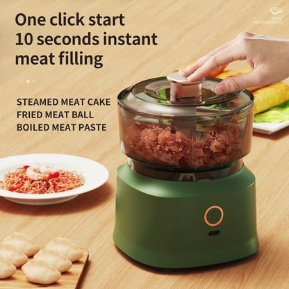 Wireless Portable Food Chopper for Meat/Garlic/Ginger/Chili/Onions Electric Vegetable & Fruit - Premium  from Mystical9 - Just Rs 816 /- Shop now at Mystical9.com