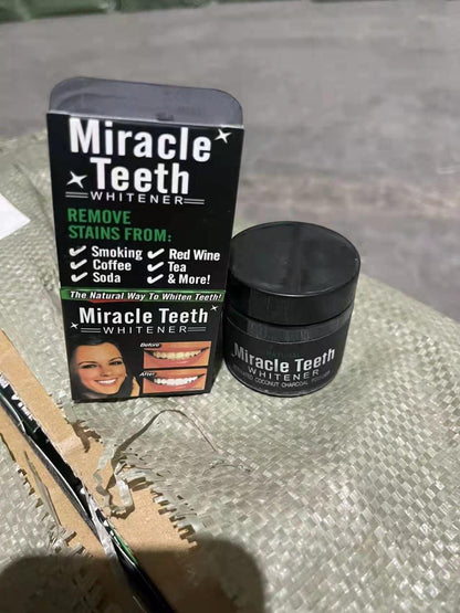 Teeth Cleaner Charcoal Natural Bleaching Organic Coconut Powder Proven To Remove Surface Stains - Premium  from Mystical9 - Just Rs 650 /- Shop now at Mystical9.com