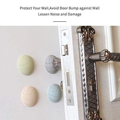 Self Adhesive Silica Gel Door Stopper Prevent Damage Wall Protector (Pack of 4) - Premium  from Mystical9 - Just Rs 570 /- Shop now at Mystical9.com