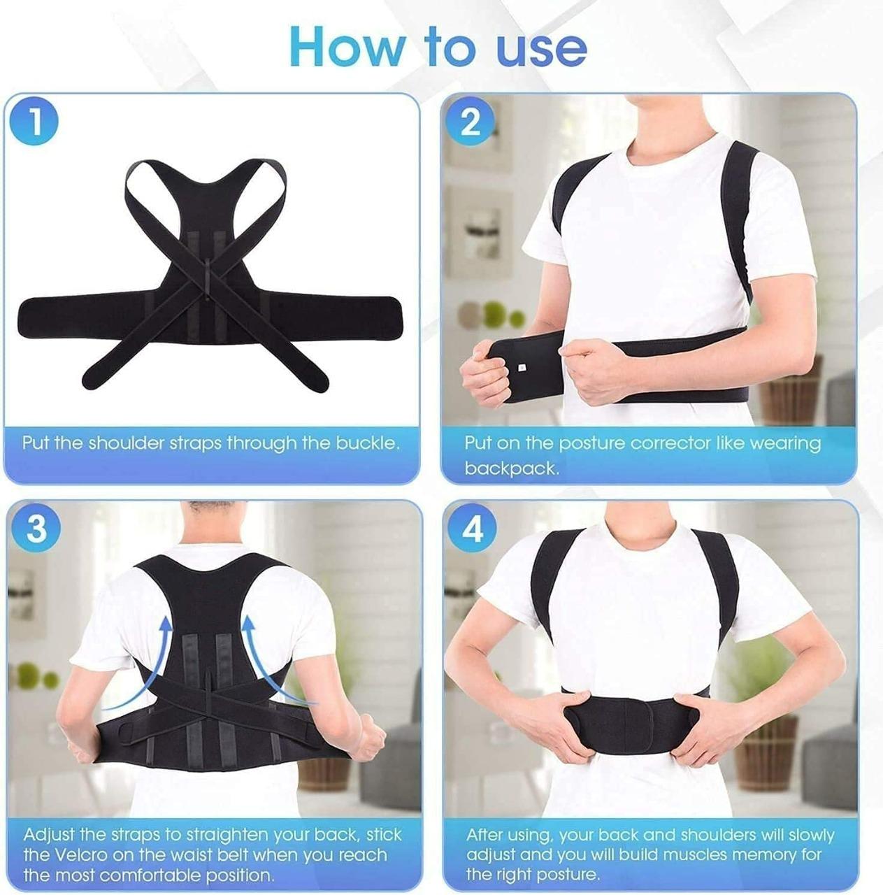 Back & Abdomen Support Pain Relief Posture Corrector Belt - Premium  from Mystical9 - Just Rs 550 /- Shop now at Mystical9.com