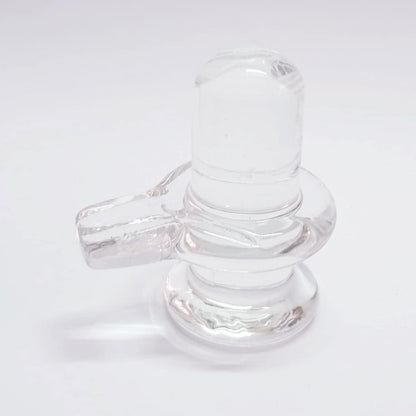 Sphatik Shivling/Big Size for Home Pooja Decorative Showpiece - 4 inch, 250gm (Crystal, White) - Premium  from Mystical9 - Just Rs 550 /- Shop now at Mystical9.com