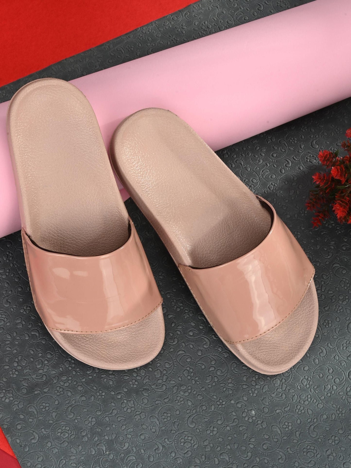 BUCIK Women's Synthetic Leather Slip-On Casual Sliders - Premium  from Mystical9 - Just Rs 811 /- Shop now at Mystical9.com