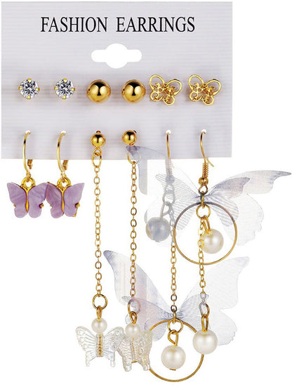 Combo Pack Of Earrings(Pack Of 6) - Premium  from Mystical9 - Just Rs 631 /- Shop now at Mystical9.com