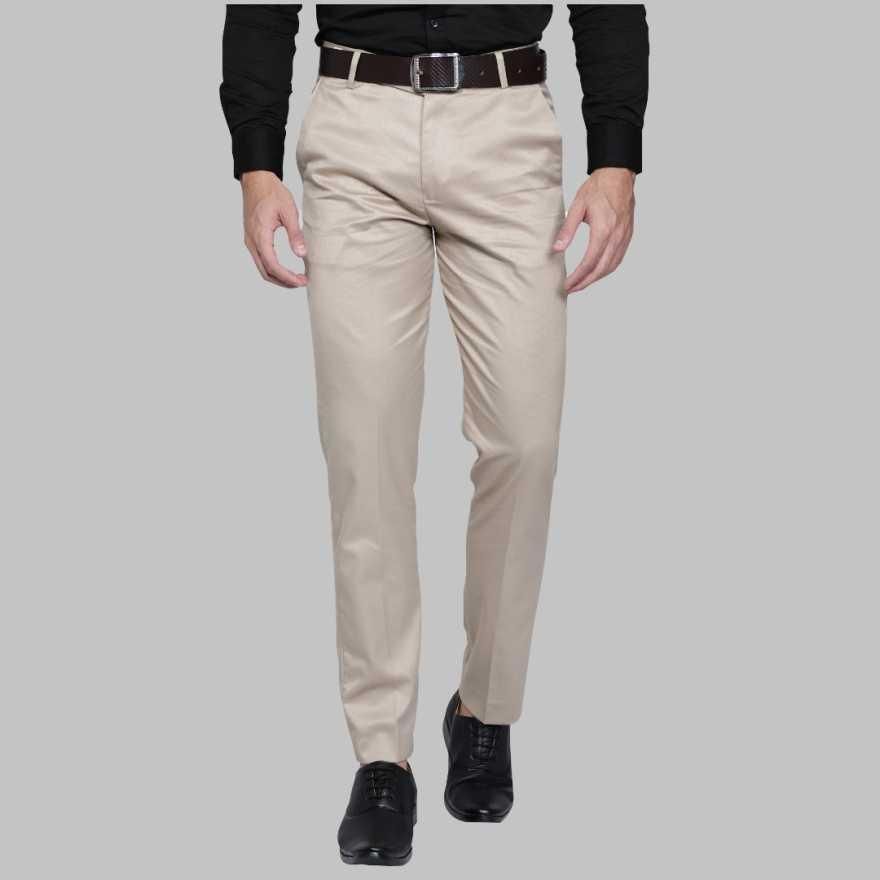 Lycra Blend Solid Regular Fit Mens Formal Trousers - Premium  from Mystical9 - Just Rs 770 /- Shop now at Mystical9.com