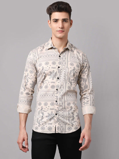 Men's Printed Cotton Blend Shirts - Premium  from Mystical9 - Just Rs 785 /- Shop now at Mystical9.com