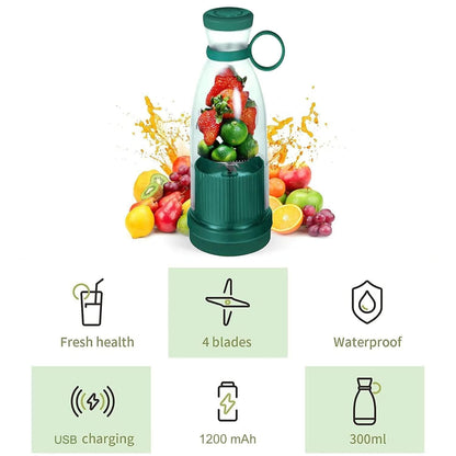 Electric Portable Mini Juicer Bottle - Premium  from Mystical9 - Just Rs 777 /- Shop now at Mystical9.com