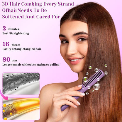 Meneflix Portable Mini Hair Straightener Cordless Rechargeable Mini Adjustable Hair Straightener Hot Comb - Premium  from Mystical9 - Just Rs 760 /- Shop now at Mystical9.com