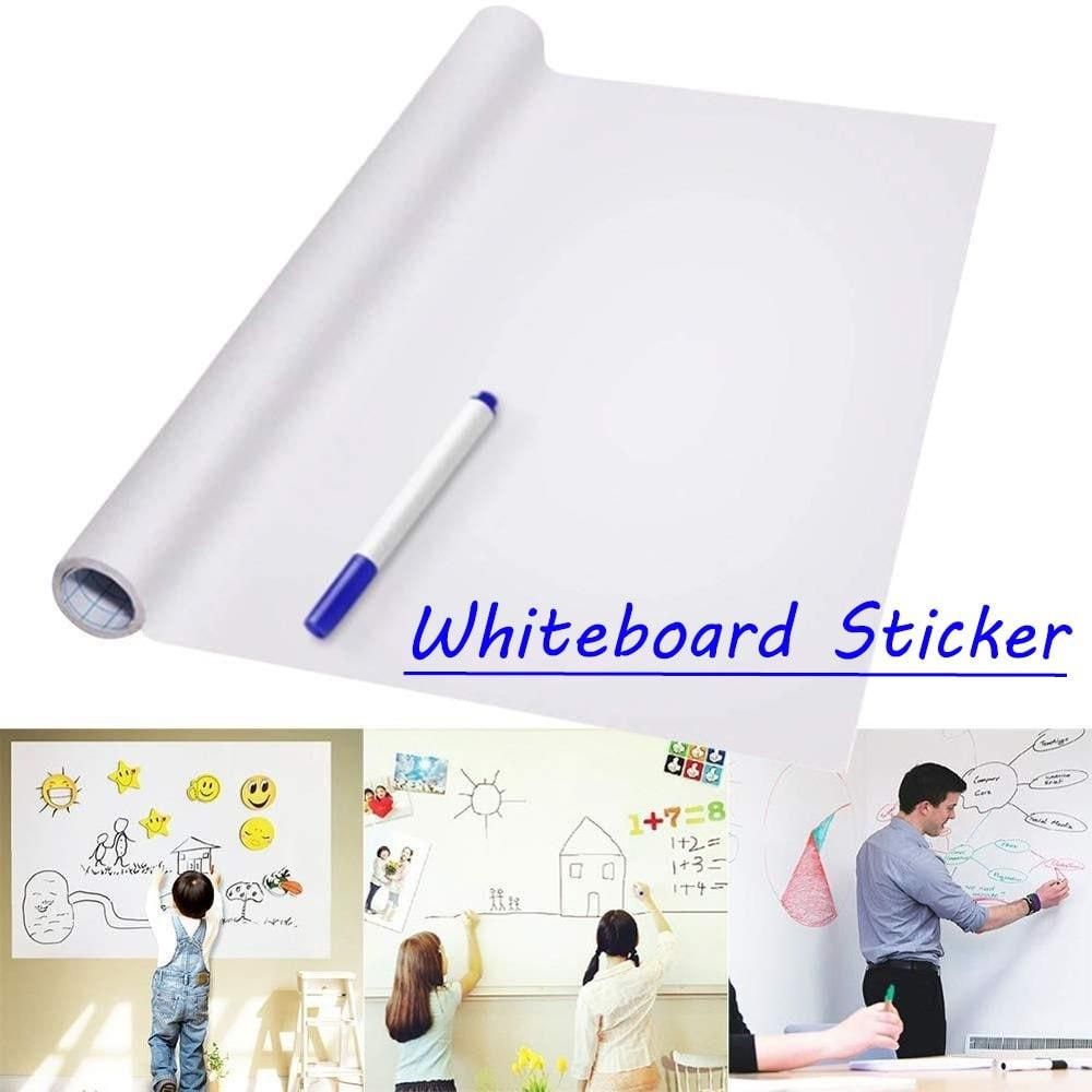 Whiteboard Wall Sticker for Office, Study Room, Kids, Home - Premium  from Mystical9 - Just Rs 650 /- Shop now at Mystical9.com