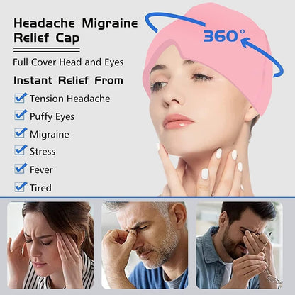 Migraine Relief Cap, Headache Relief Cap, Cold Therapy Migraine Relief Cap - Premium  from Mystical9 - Just Rs 900 /- Shop now at Mystical9.com