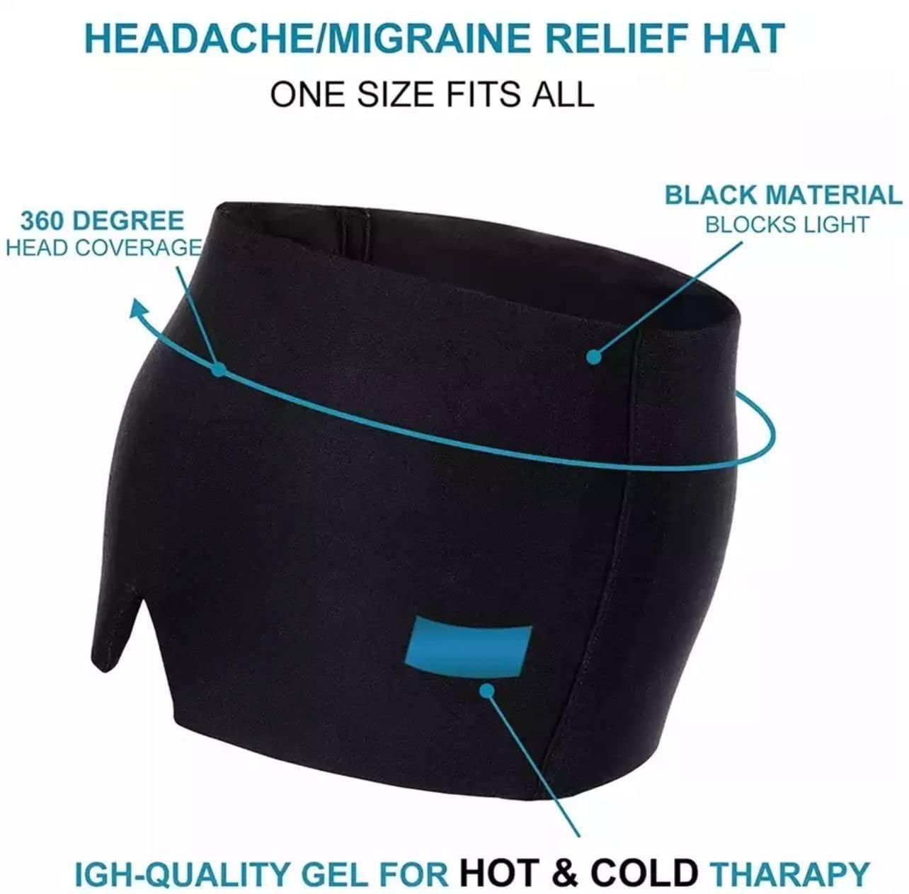 Migraine Relief Cap, Headache Relief Cap, Cold Therapy Migraine Relief Cap - Premium  from Mystical9 - Just Rs 900 /- Shop now at Mystical9.com