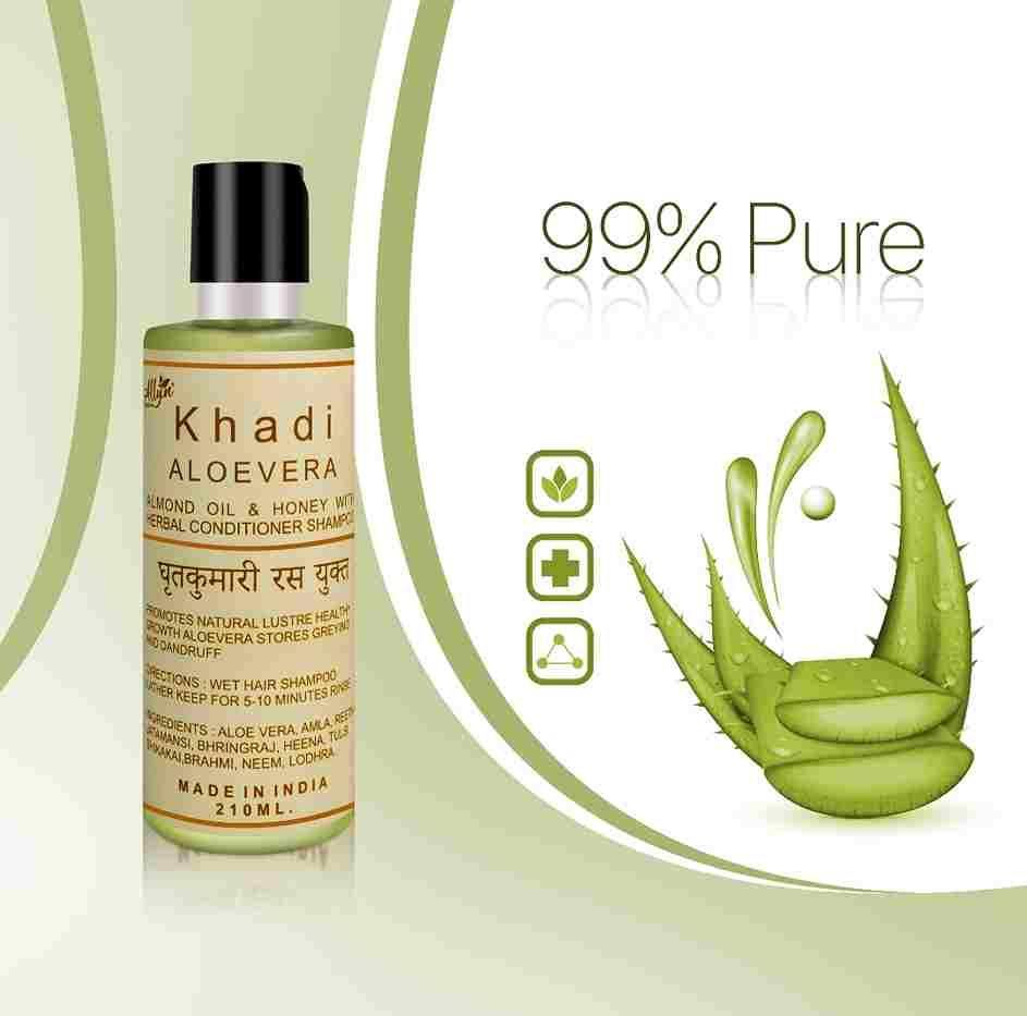 Khadi Herbal Alovera Shampoo With Conditioner - Premium  from Mystical9 - Just Rs 600 /- Shop now at Mystical9.com