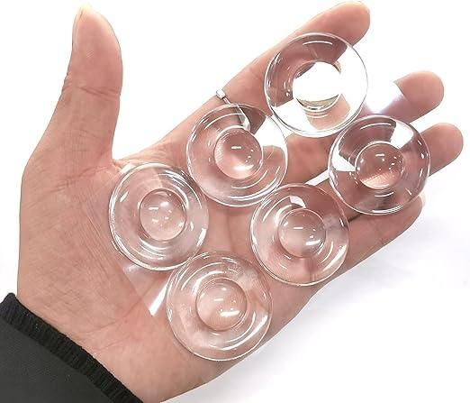 Transparent Round Silicone Door protector Stopper (Pack of 6) - Premium  from Mystical9 - Just Rs 670 /- Shop now at Mystical9.com