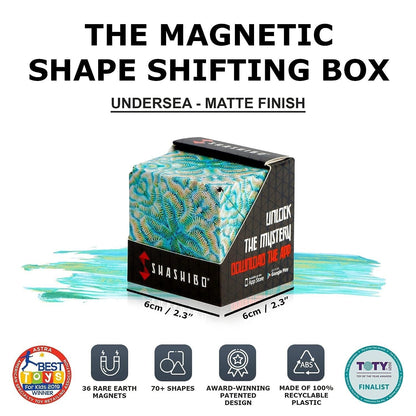 Shape Shifting Box Award-Winning, Patented Fidget Cube w/ 36 Rare Earth Magnets - Premium  from Mystical9 - Just Rs 700 /- Shop now at Mystical9.com