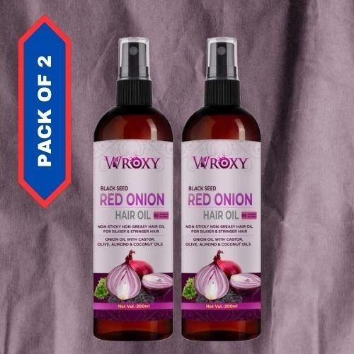 Wroxy Onion Black Seed Hair Oil(Pack of 2) - Premium  from Mystical9 - Just Rs 650 /- Shop now at Mystical9.com