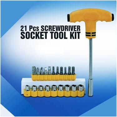 Fidato 21 Pcs Screwdriver Socket Tool Kit - Premium  from Mystical9 - Just Rs 700 /- Shop now at Mystical9.com