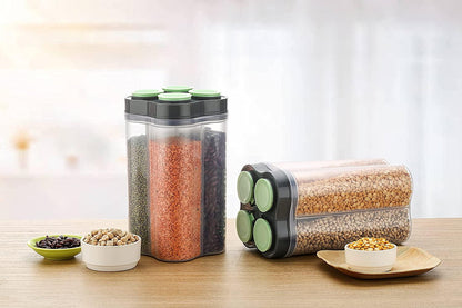 FARMER 4 in 1 containers for storage PACK OF 1 kitchen storage box for kitchen storage containers set kitchen boxes for storage in kitchen jars and containers box for storage kitchen storage boxes. - Premium  from Mystical9 - Just Rs 550 /- Shop now at Mystical9.com