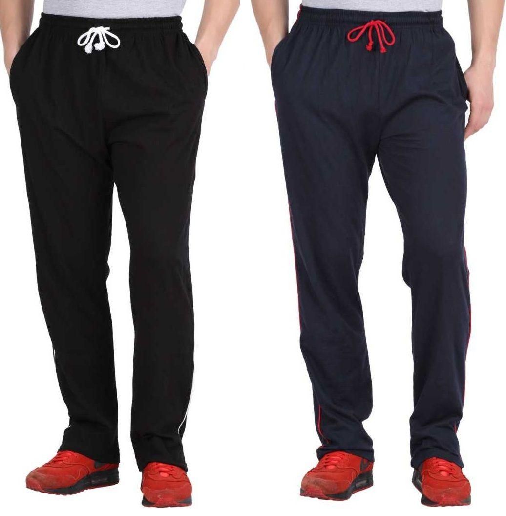 Poly Knit Solid Regular Fit Track Pant Pack Of 2 - Premium  from Mystical9 - Just Rs 950 /- Shop now at Mystical9.com