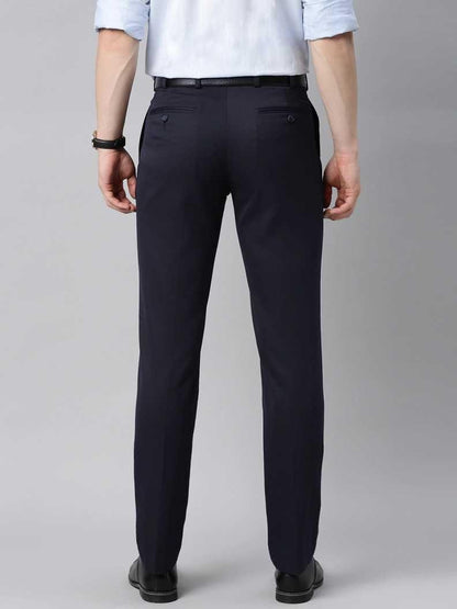 Lycra Blend Solid Regular Fit Mens Formal Trousers - Premium  from Mystical9 - Just Rs 769 /- Shop now at Mystical9.com