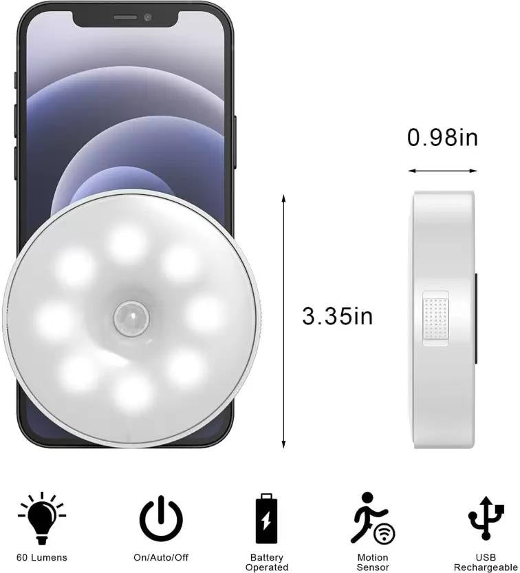 Motion Sensor Light for Home with USB Charging Wireless Self Adhesive LED Night Light - Premium  from Mystical9 - Just Rs 650 /- Shop now at Mystical9.com