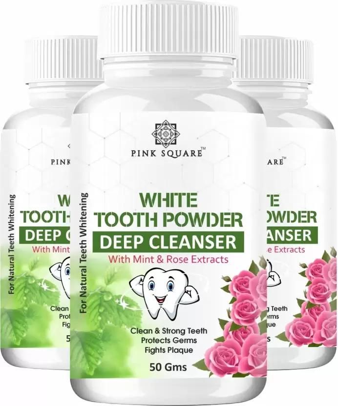 Organic Teeth Whitening White Tooth Powder (50 Gm) - Premium  from Mystical9 - Just Rs 521 /- Shop now at Mystical9.com