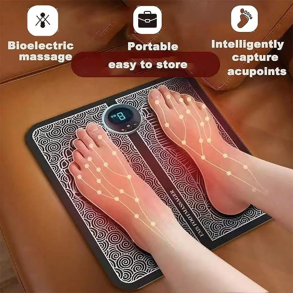 Fidato Foot Massager Pain Relief Wireless Electric EMS Rechargeable Portable Massager(Pack Of 2) - Premium  from Mystical9 - Just Rs 1299 /- Shop now at Mystical9.com