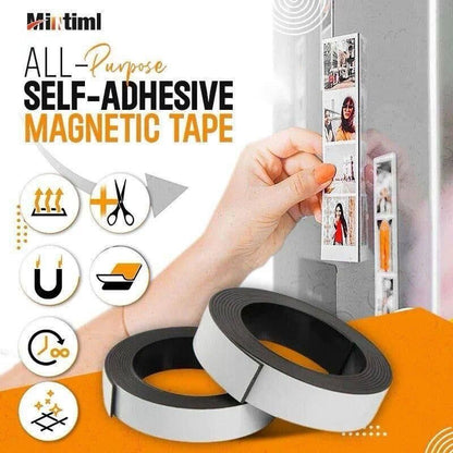 Self-Adhesive Magnetic Tape Flexible Rubber Magnet Tape thickness 2mm - Premium  from Mystical9 - Just Rs 750 /- Shop now at Mystical9.com