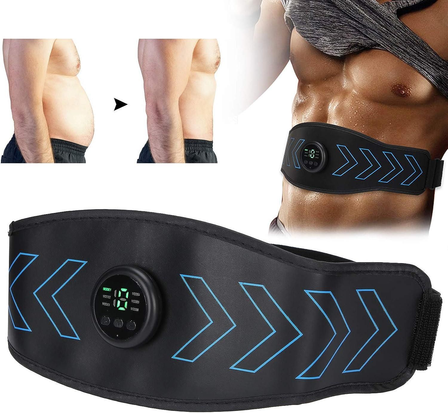 Abdominal Belt Muscle Stimulator EMS Abdominal Muscle Workout 6 Modes 18 Intensity Portable Belt - Premium  from Mystical9 - Just Rs 850 /- Shop now at Mystical9.com