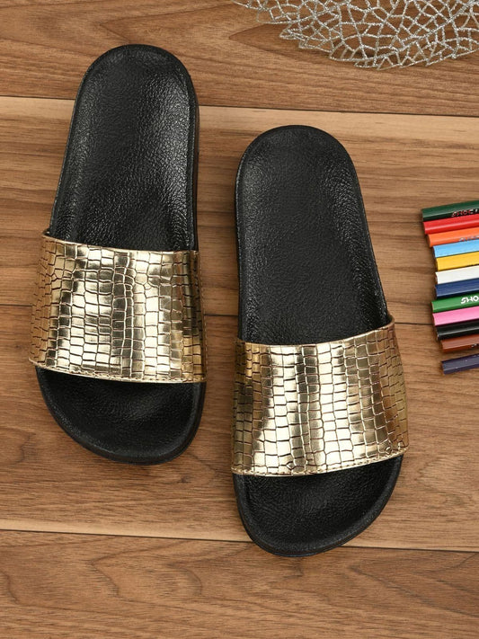 BUCIK Women's Synthetic Leather Slip-On Casual Sliders - Premium  from Mystical9 - Just Rs 899 /- Shop now at Mystical9.com